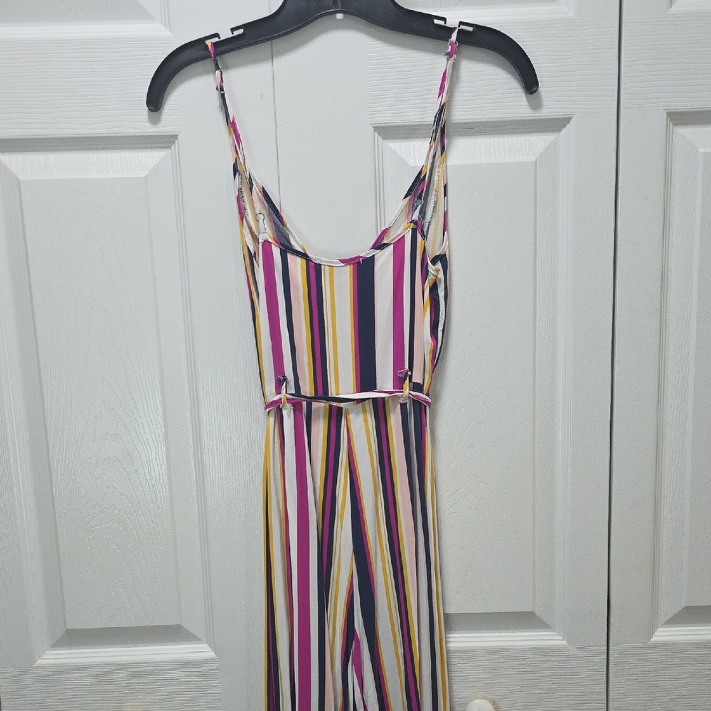 Forever 21 Multi Color Striped Jumpsuit Size Small - Picture 8 of 11